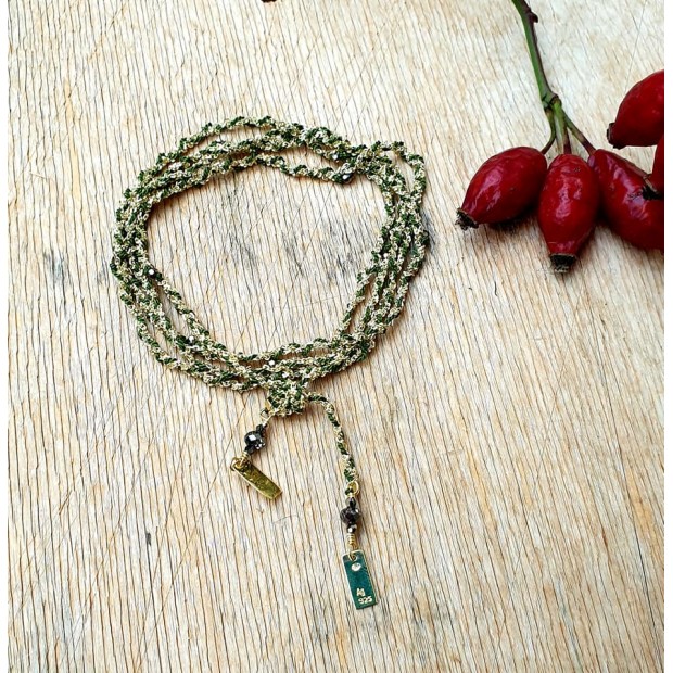 Marie Laure Chamorel sidabro apyrankė-kaklo papuošalas 